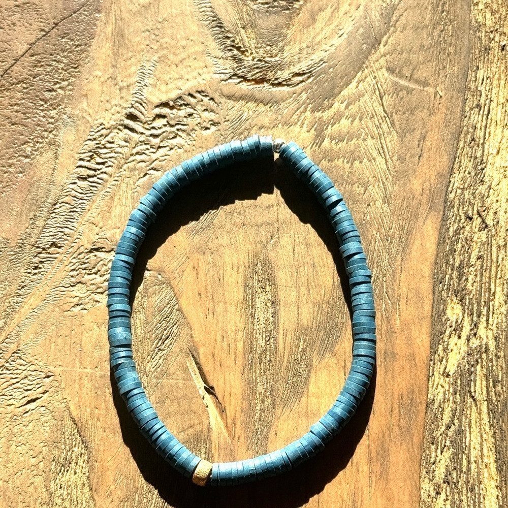 Blue Beaded Bracelet